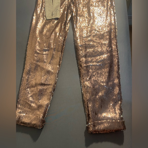 Gold skinny Sparkling pants - Picture 2 of 3